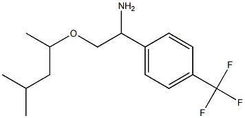 2-[(4-methylpentan-2-yl)oxy]-1-[4-(trifluoromethyl)phenyl]ethan-1-amine 结构式