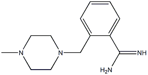 2-[(4-methylpiperazin-1-yl)methyl]benzenecarboximidamide 结构式
