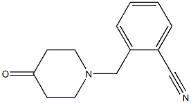 2-[(4-oxopiperidin-1-yl)methyl]benzonitrile 结构式