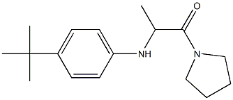 2-[(4-tert-butylphenyl)amino]-1-(pyrrolidin-1-yl)propan-1-one 结构式