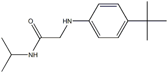 2-[(4-tert-butylphenyl)amino]-N-(propan-2-yl)acetamide 结构式