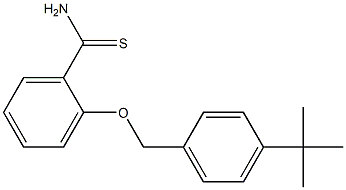 2-[(4-tert-butylphenyl)methoxy]benzene-1-carbothioamide 结构式