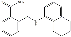 2-[(5,6,7,8-tetrahydronaphthalen-1-ylamino)methyl]benzamide 结构式
