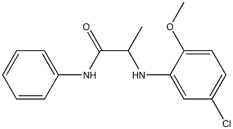 2-[(5-chloro-2-methoxyphenyl)amino]-N-phenylpropanamide 结构式