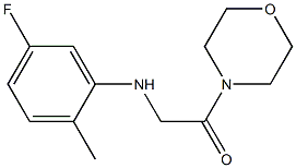 2-[(5-fluoro-2-methylphenyl)amino]-1-(morpholin-4-yl)ethan-1-one 结构式