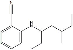 2-[(5-methylheptan-3-yl)amino]benzonitrile 结构式