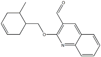 2-[(6-methylcyclohex-3-en-1-yl)methoxy]quinoline-3-carbaldehyde 结构式