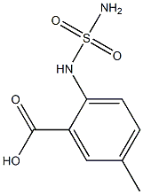 2-[(aminosulfonyl)amino]-5-methylbenzoic acid 结构式