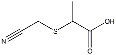 2-[(cyanomethyl)thio]propanoic acid 结构式