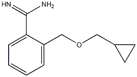 2-[(cyclopropylmethoxy)methyl]benzene-1-carboximidamide 结构式