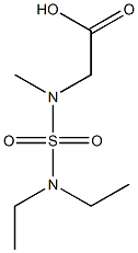 2-[(diethylsulfamoyl)(methyl)amino]acetic acid 结构式