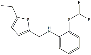 2-[(difluoromethyl)sulfanyl]-N-[(5-ethylthiophen-2-yl)methyl]aniline 结构式