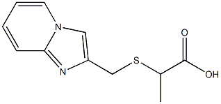 2-[(imidazo[1,2-a]pyridin-2-ylmethyl)thio]propanoic acid 结构式