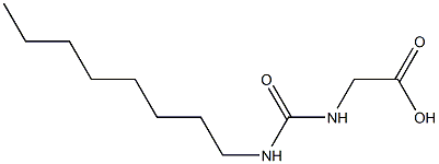 2-[(octylcarbamoyl)amino]acetic acid 结构式