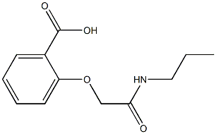 2-[(propylcarbamoyl)methoxy]benzoic acid 结构式