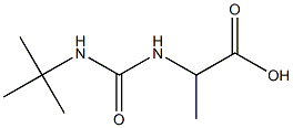 2-[(tert-butylcarbamoyl)amino]propanoic acid 结构式