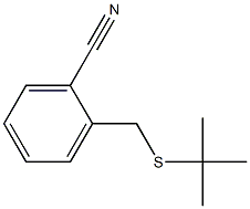 2-[(tert-butylsulfanyl)methyl]benzonitrile 结构式