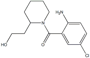 2-[1-(2-amino-5-chlorobenzoyl)piperidin-2-yl]ethanol 结构式