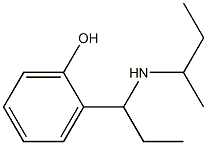 2-[1-(butan-2-ylamino)propyl]phenol 结构式