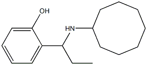 2-[1-(cyclooctylamino)propyl]phenol 结构式