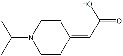 2-[1-(propan-2-yl)piperidin-4-ylidene]acetic acid 结构式