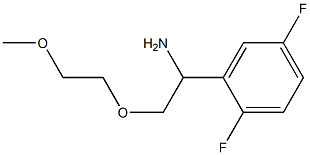 2-[1-amino-2-(2-methoxyethoxy)ethyl]-1,4-difluorobenzene 结构式