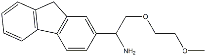 2-[1-amino-2-(2-methoxyethoxy)ethyl]-9H-fluorene 结构式