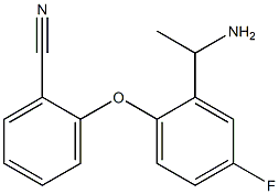 2-[2-(1-aminoethyl)-4-fluorophenoxy]benzonitrile 结构式