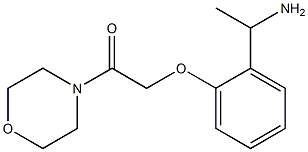 2-[2-(1-aminoethyl)phenoxy]-1-(morpholin-4-yl)ethan-1-one 结构式