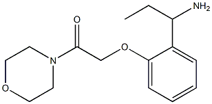 2-[2-(1-aminopropyl)phenoxy]-1-(morpholin-4-yl)ethan-1-one 结构式