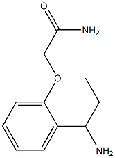 2-[2-(1-aminopropyl)phenoxy]acetamide 结构式