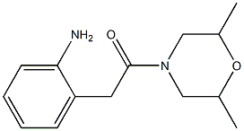 2-[2-(2,6-dimethylmorpholin-4-yl)-2-oxoethyl]aniline 结构式