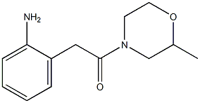 2-[2-(2-methylmorpholin-4-yl)-2-oxoethyl]aniline 结构式