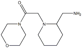 2-[2-(aminomethyl)piperidin-1-yl]-1-(morpholin-4-yl)ethan-1-one 结构式