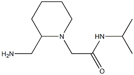 2-[2-(aminomethyl)piperidin-1-yl]-N-(propan-2-yl)acetamide 结构式