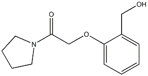 2-[2-(hydroxymethyl)phenoxy]-1-(pyrrolidin-1-yl)ethan-1-one 结构式