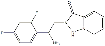 2-[2-amino-2-(2,4-difluorophenyl)ethyl]-2H,3H-[1,2,4]triazolo[3,4-a]pyridin-3-one 结构式