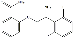 2-[2-amino-2-(2,6-difluorophenyl)ethoxy]benzamide 结构式