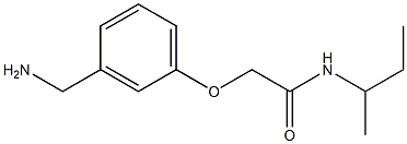 2-[3-(aminomethyl)phenoxy]-N-(sec-butyl)acetamide 结构式