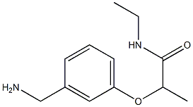 2-[3-(aminomethyl)phenoxy]-N-ethylpropanamide 结构式