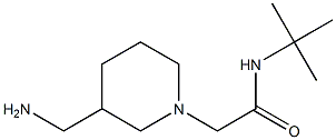 2-[3-(aminomethyl)piperidin-1-yl]-N-tert-butylacetamide 结构式