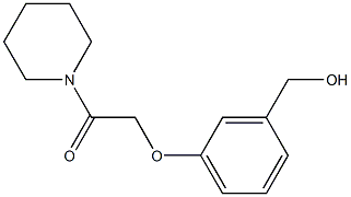2-[3-(hydroxymethyl)phenoxy]-1-(piperidin-1-yl)ethan-1-one 结构式