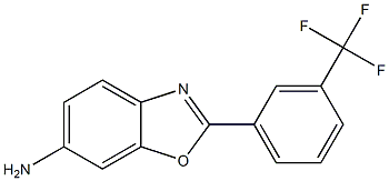 2-[3-(trifluoromethyl)phenyl]-1,3-benzoxazol-6-amine 结构式