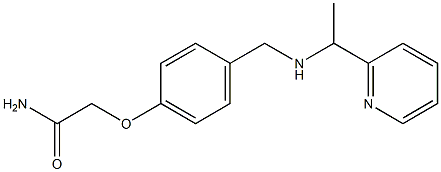 2-[4-({[1-(pyridin-2-yl)ethyl]amino}methyl)phenoxy]acetamide 结构式