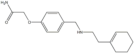 2-[4-({[2-(cyclohex-1-en-1-yl)ethyl]amino}methyl)phenoxy]acetamide 结构式