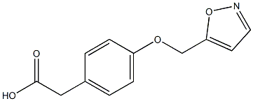 2-[4-(1,2-oxazol-5-ylmethoxy)phenyl]acetic acid 结构式