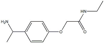 2-[4-(1-aminoethyl)phenoxy]-N-ethylacetamide 结构式