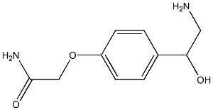 2-[4-(2-amino-1-hydroxyethyl)phenoxy]acetamide 结构式