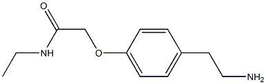 2-[4-(2-aminoethyl)phenoxy]-N-ethylacetamide 结构式