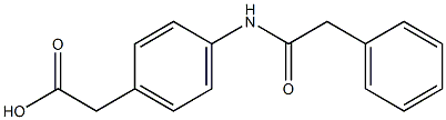 2-[4-(2-phenylacetamido)phenyl]acetic acid 结构式